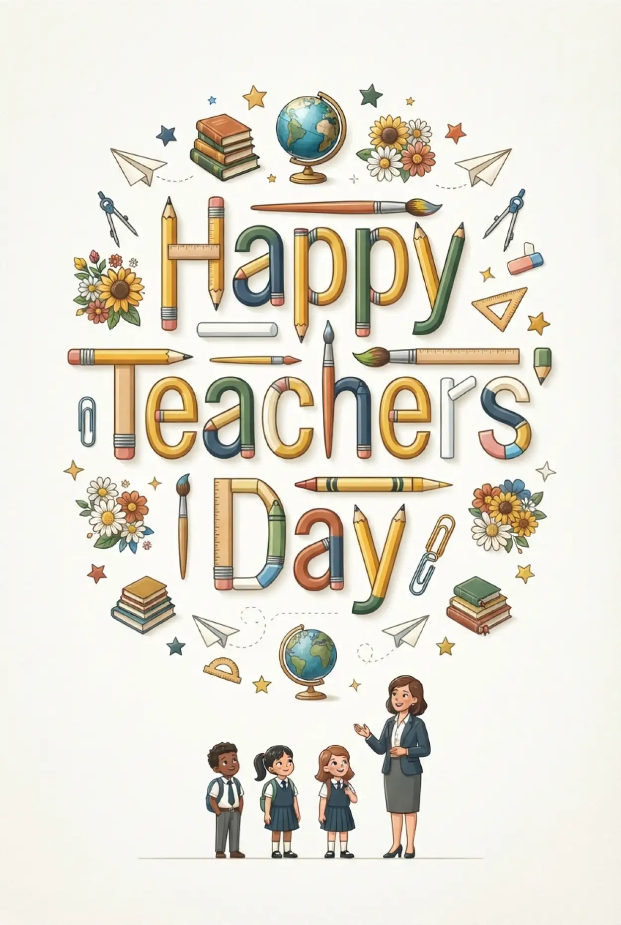 Free Download Teachers Day Greeting Card Images - High Quality Teachers Day Greetings Image