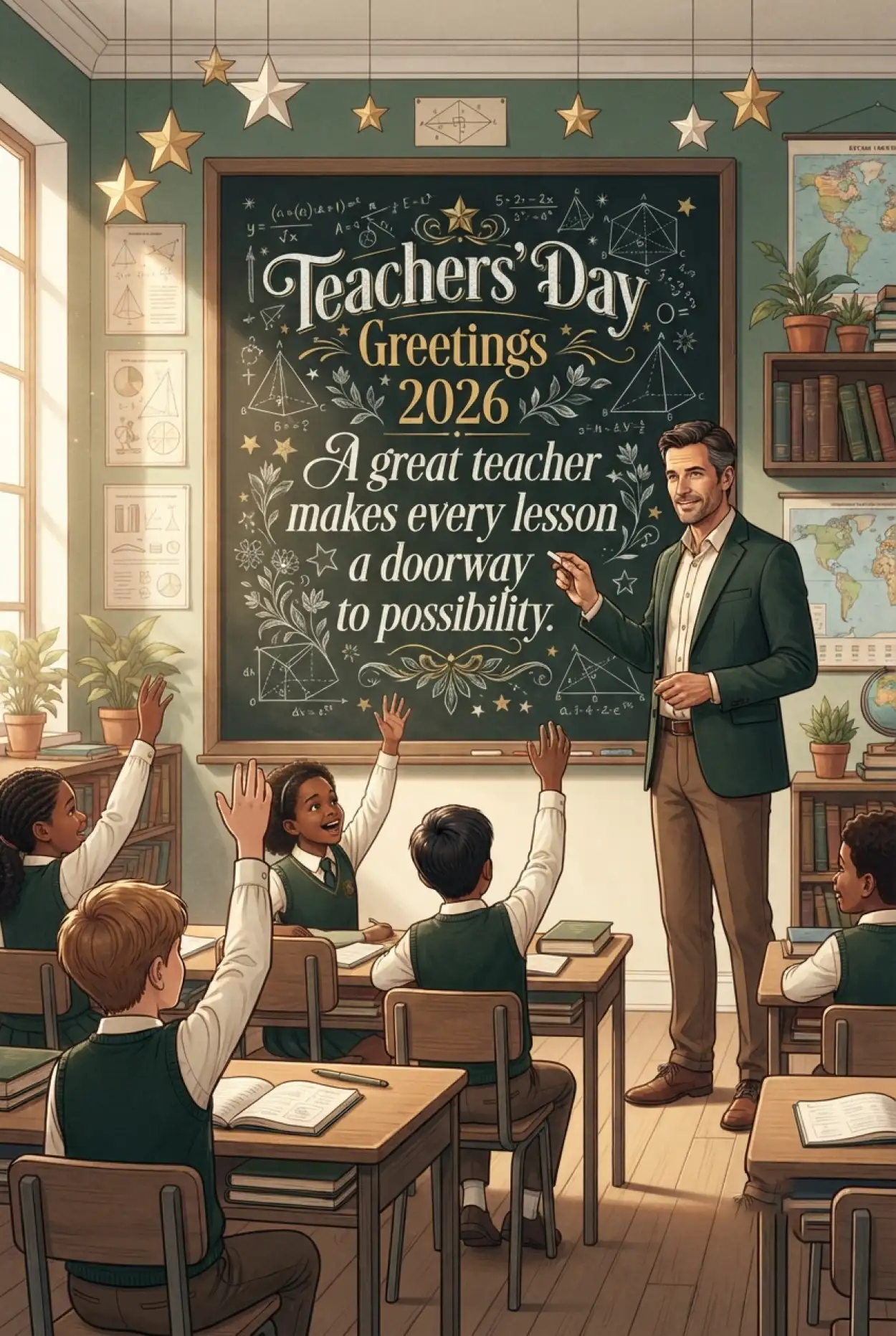 Free Download Teachers Day Greetings 2026 - High Quality Teachers Day Greetings Image