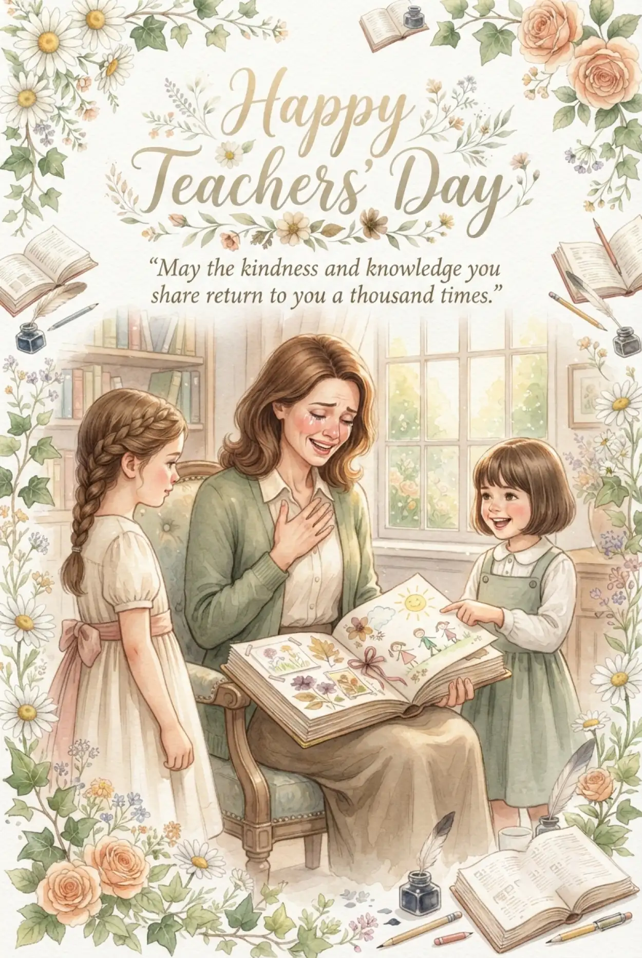 Free Download Teachers Day Greetings For Female Teacher - High Quality Teachers Day Greetings Image