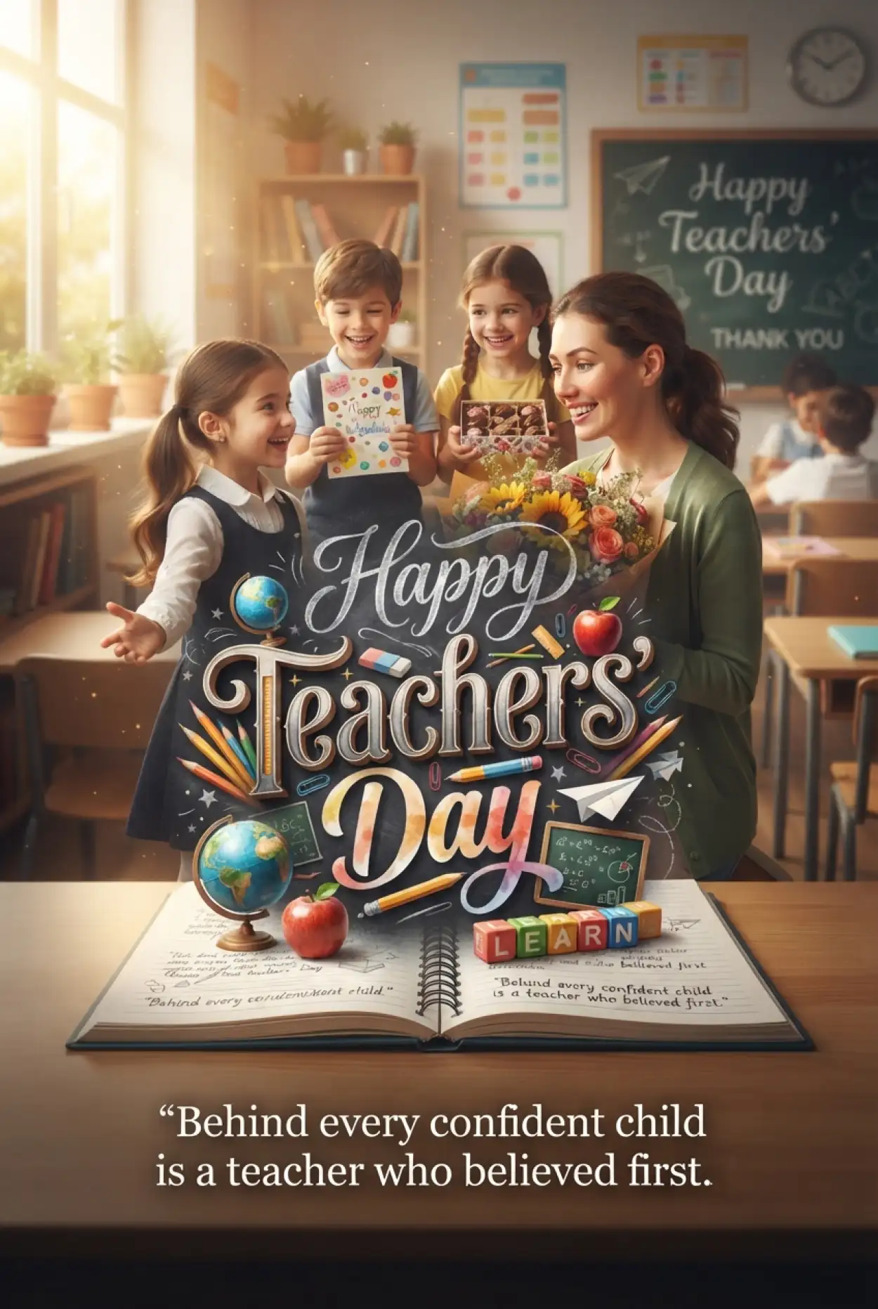 Free Download Teachers Day Greetings For School Teacher - High Quality Teachers Day Greetings Image