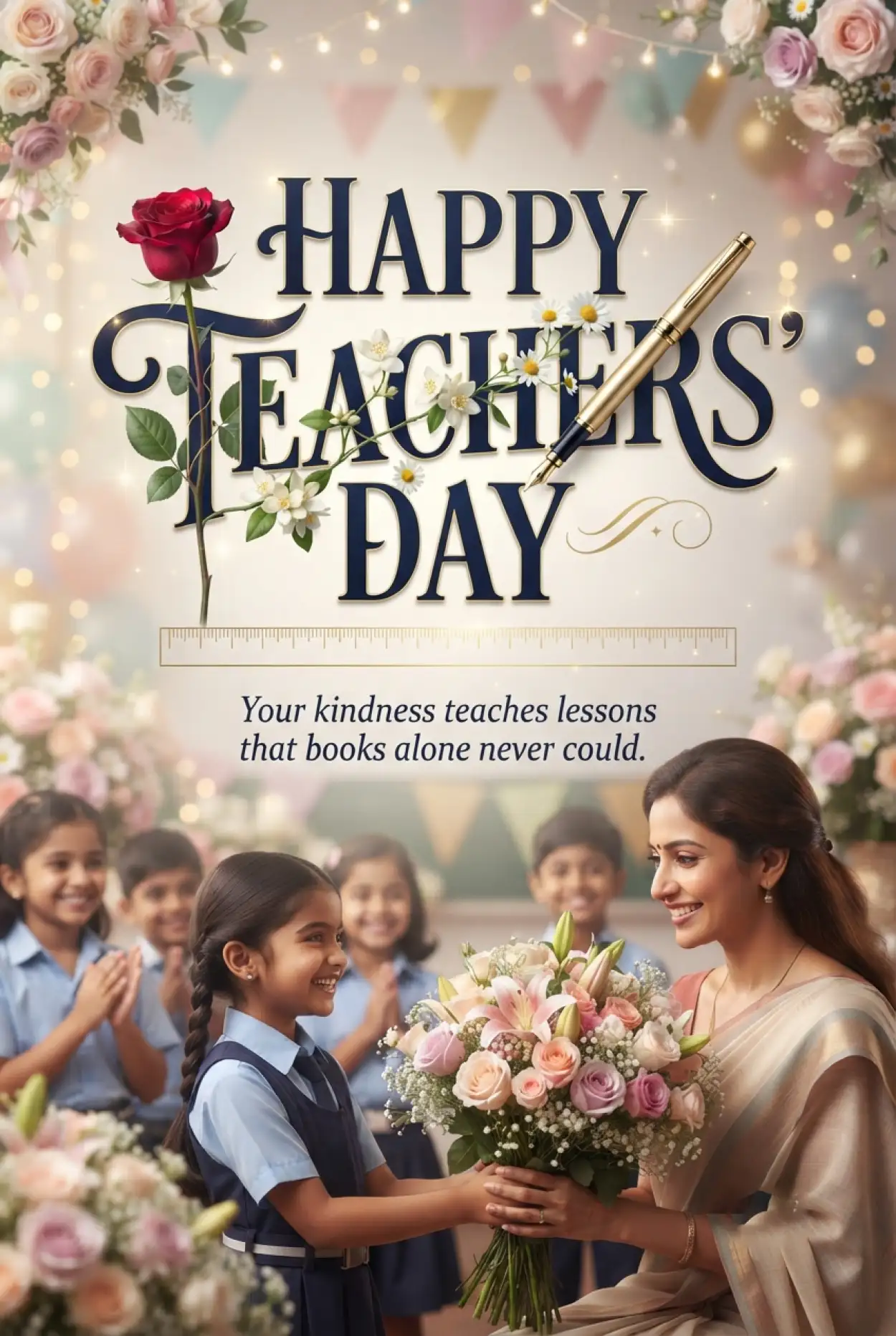 Free Download Teachers Day India 2026 Beautiful Facebook Greeting Images - High Quality Teachers Day India 2026 Image