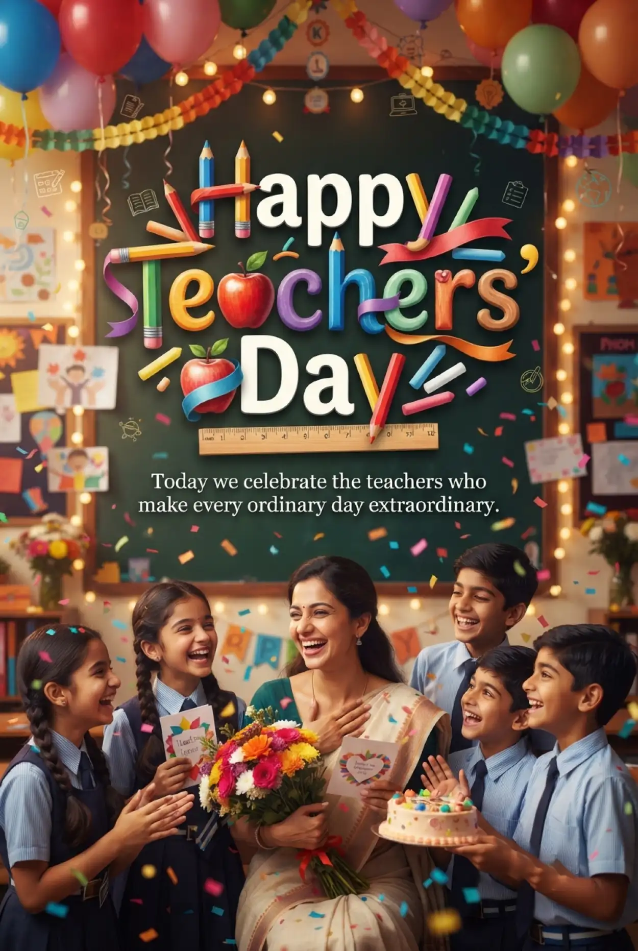 Free Download Teachers Day India 2026 Trending Social Media Post - High Quality Teachers Day India 2026 Image