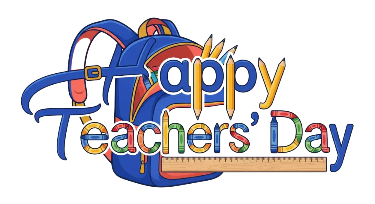 Free Download Teachers Day Lettering Png - High Quality Teachers Day Png Transparent PNG