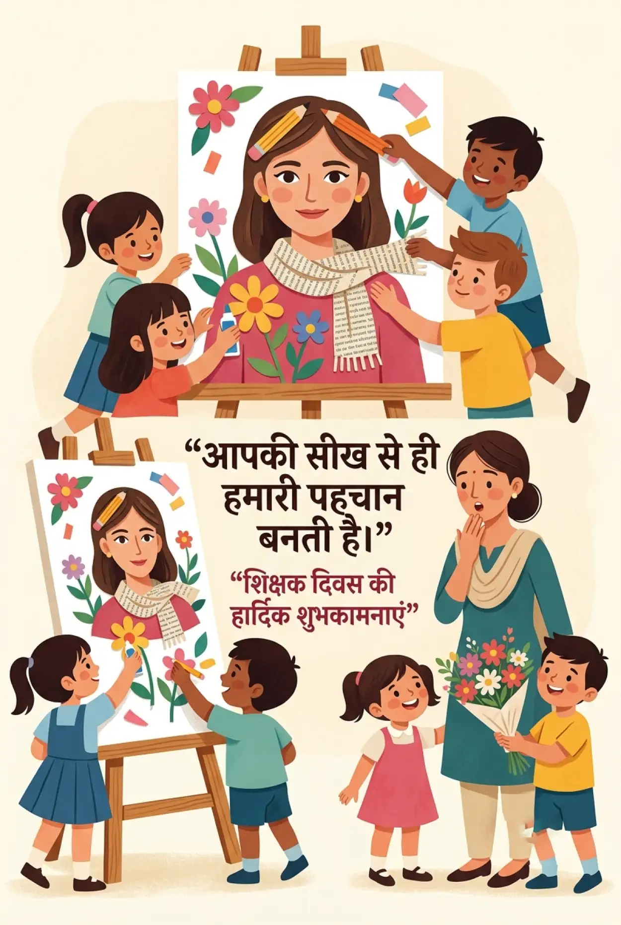 Free Download Teachers Day Wishes In Hindi For Female Teacher - High Quality Teachers Day Wishes In Hindi Image