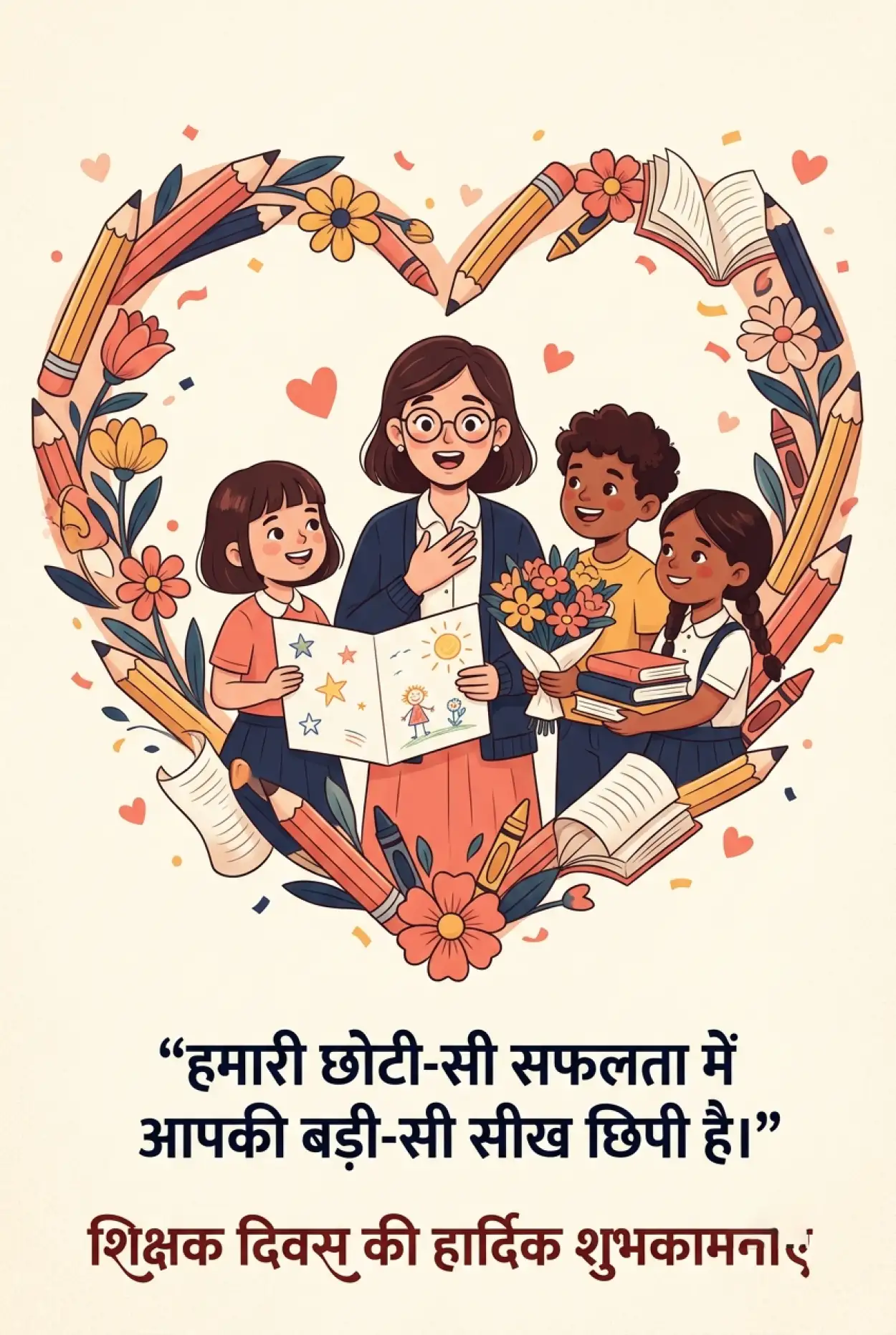 Free Download Teachers Day Wishes In Hindi For Instagram Story - High Quality Teachers Day Wishes In Hindi Image