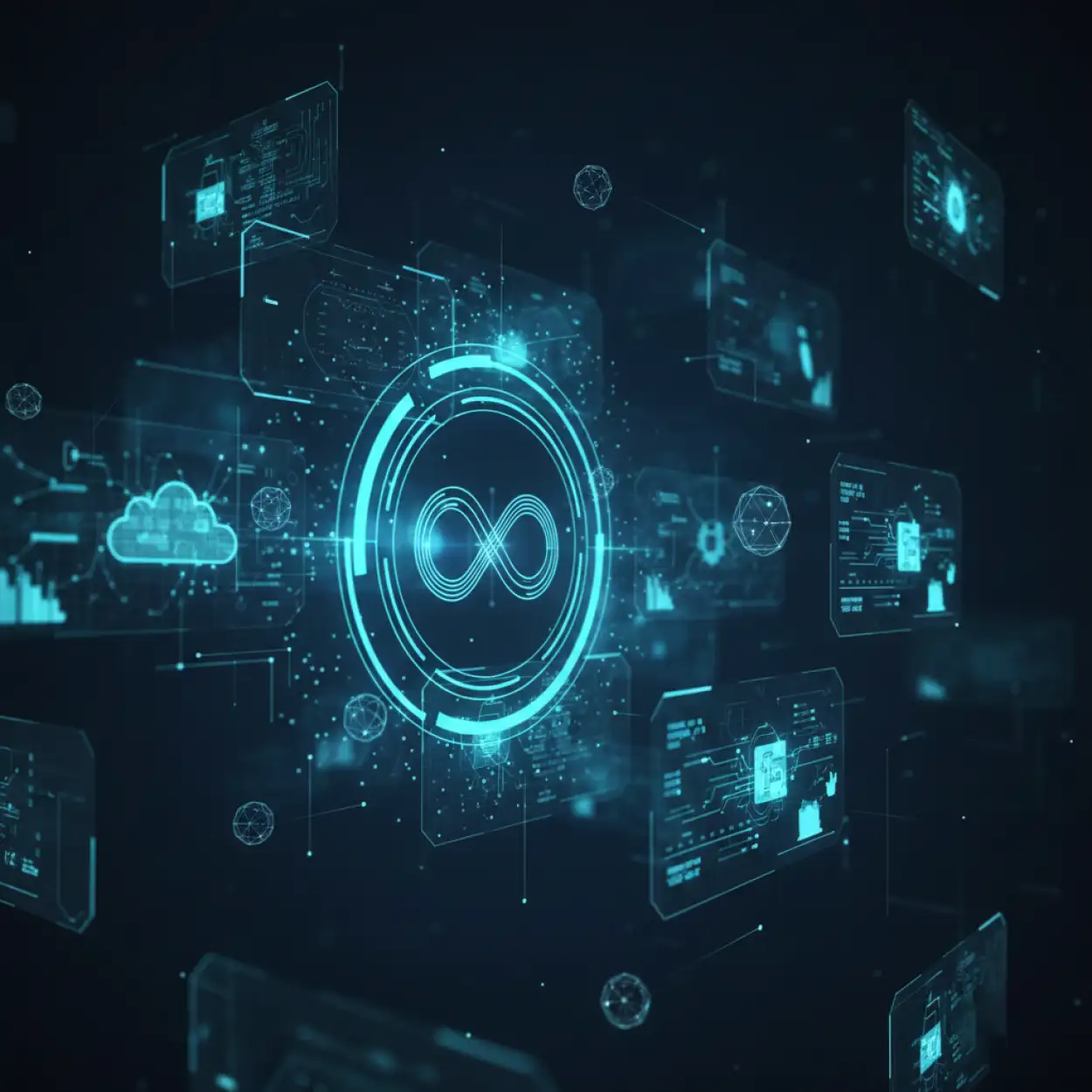 Free Download Tech Background With Hexagon Pattern 2 - High Quality Tech Background Background