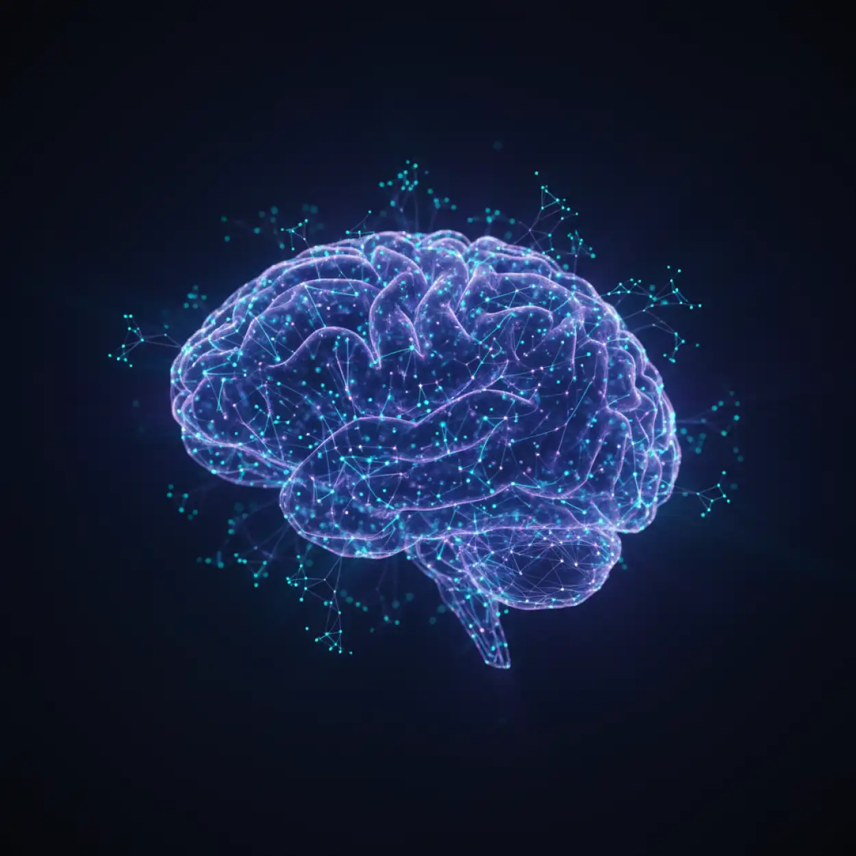 Free Download Technology Background With Ai Brain 2 - High Quality Tech Background Background