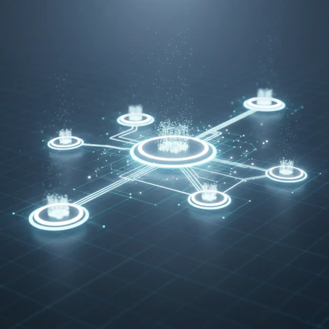 Free Download Technology Background With Network Nodes 2 - High Quality Tech Background Background