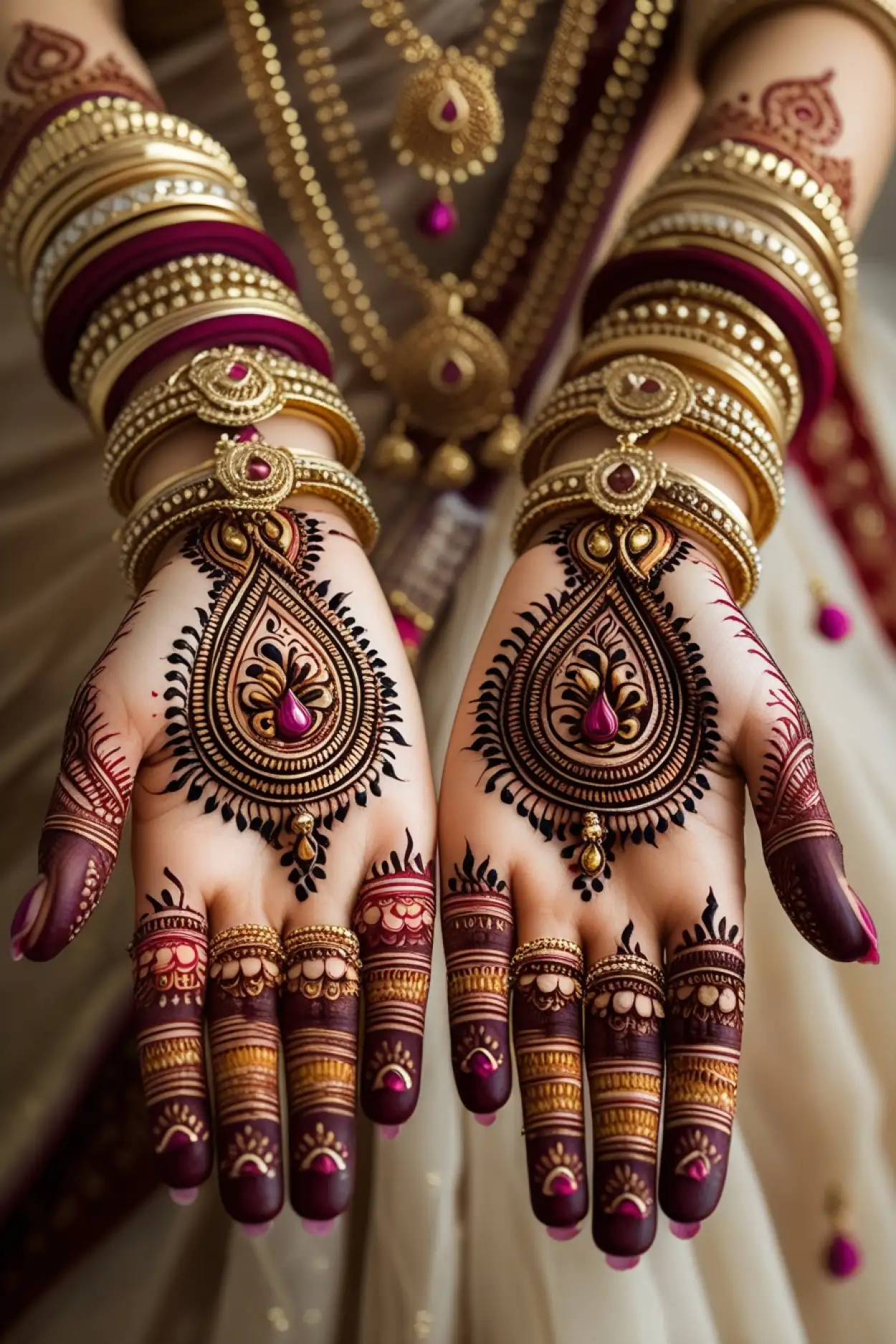 Free Download Teej Mehndi Design With Peacock - High Quality Teej Mehndi Design Background