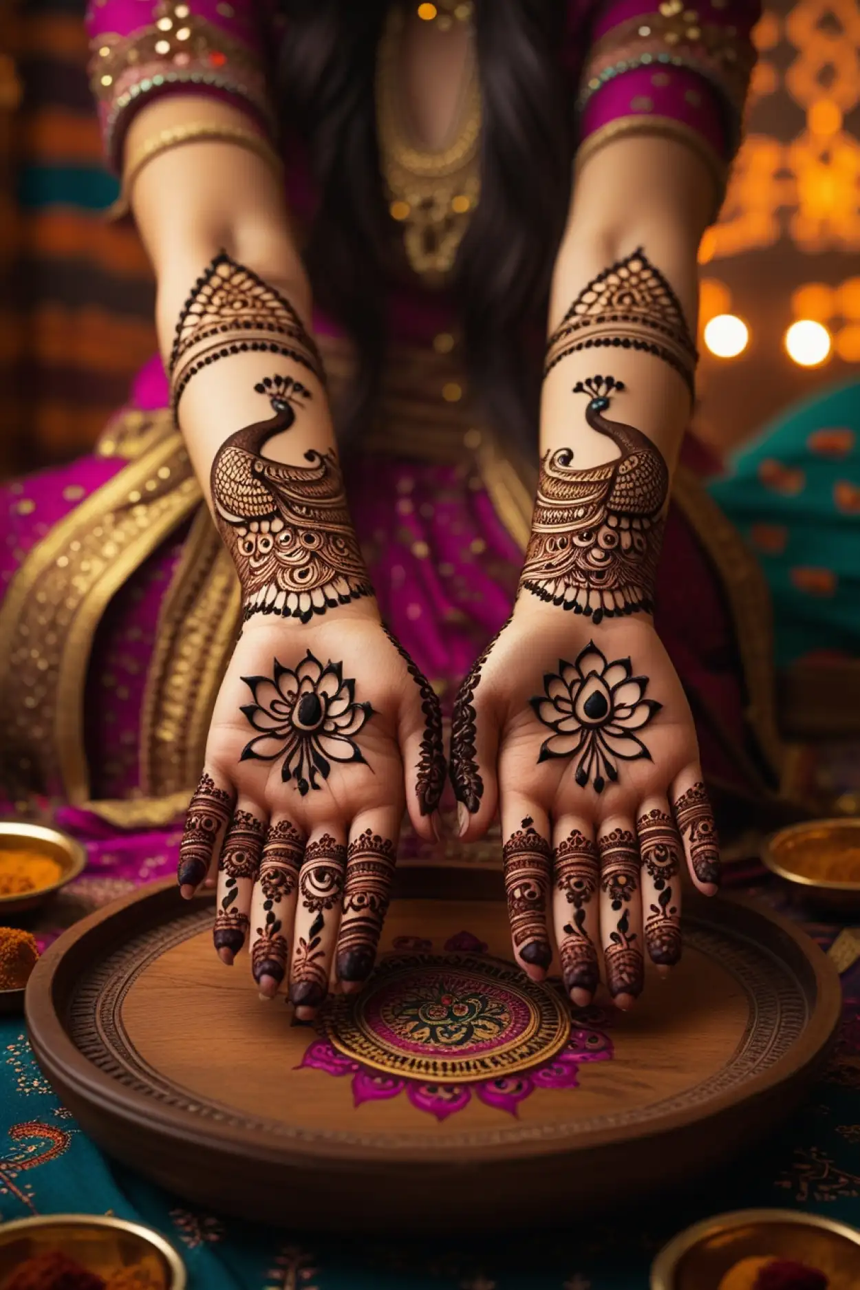 Free Download Teej Mehndi Ke Design Hindi Me - High Quality Teej Mehndi Design Background