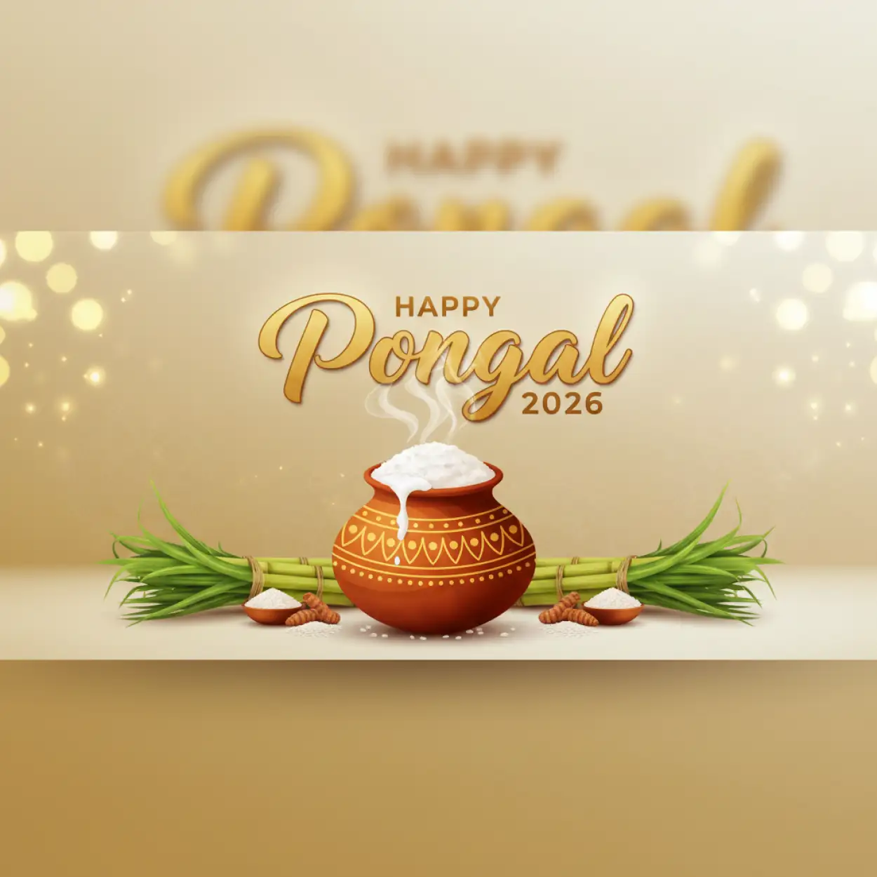 Free Download Thai Pongal Wishes Images 2026 - High Quality Happy Pongal Wishes 2026 Background