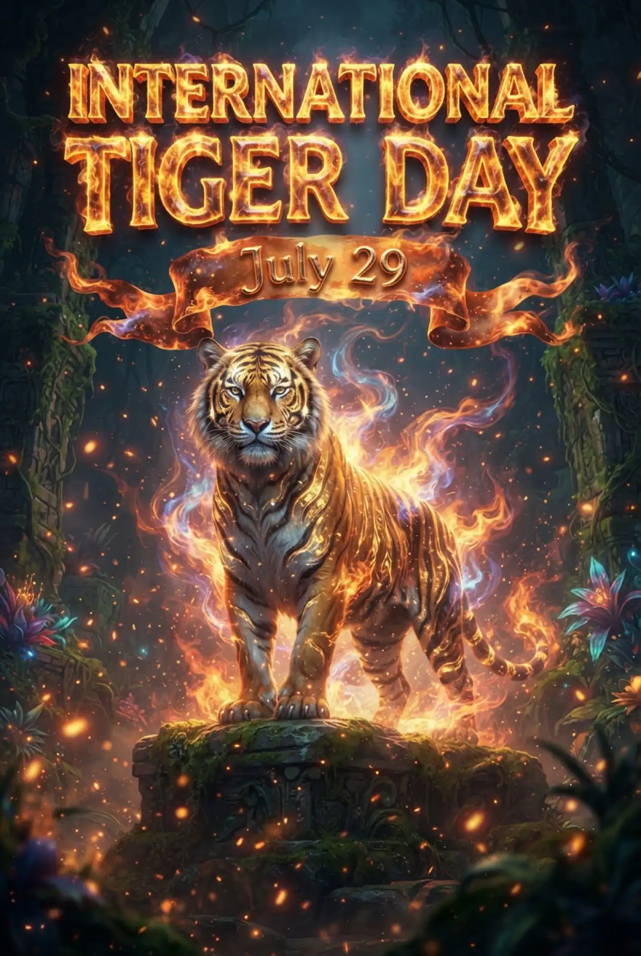 Free Download Tiger Day 2026 Cinematic Artwork - High Quality International Tiger Day 2026 Image