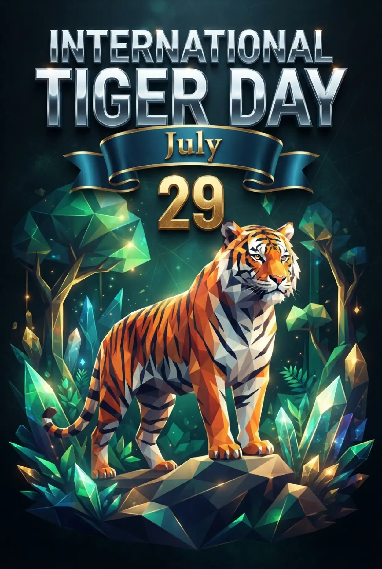 Free Download Tiger Day 2026 Printable Card - High Quality International Tiger Day 2026 Image