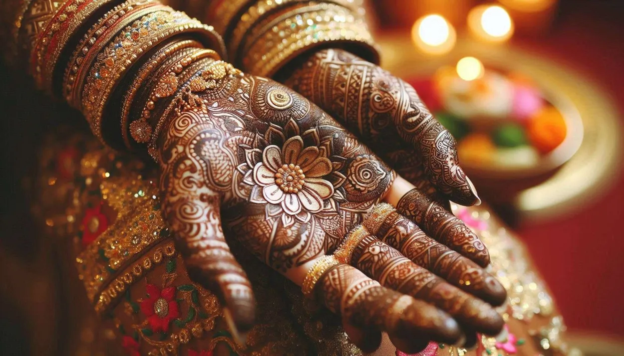 Traditional Bridal Mehndi Design For Weddings - Royalty Free Mehndi Design Image | Pngmagic Free Download Traditional Bridal Mehndi Design For Weddings - High Quality Mehndi Design Background
