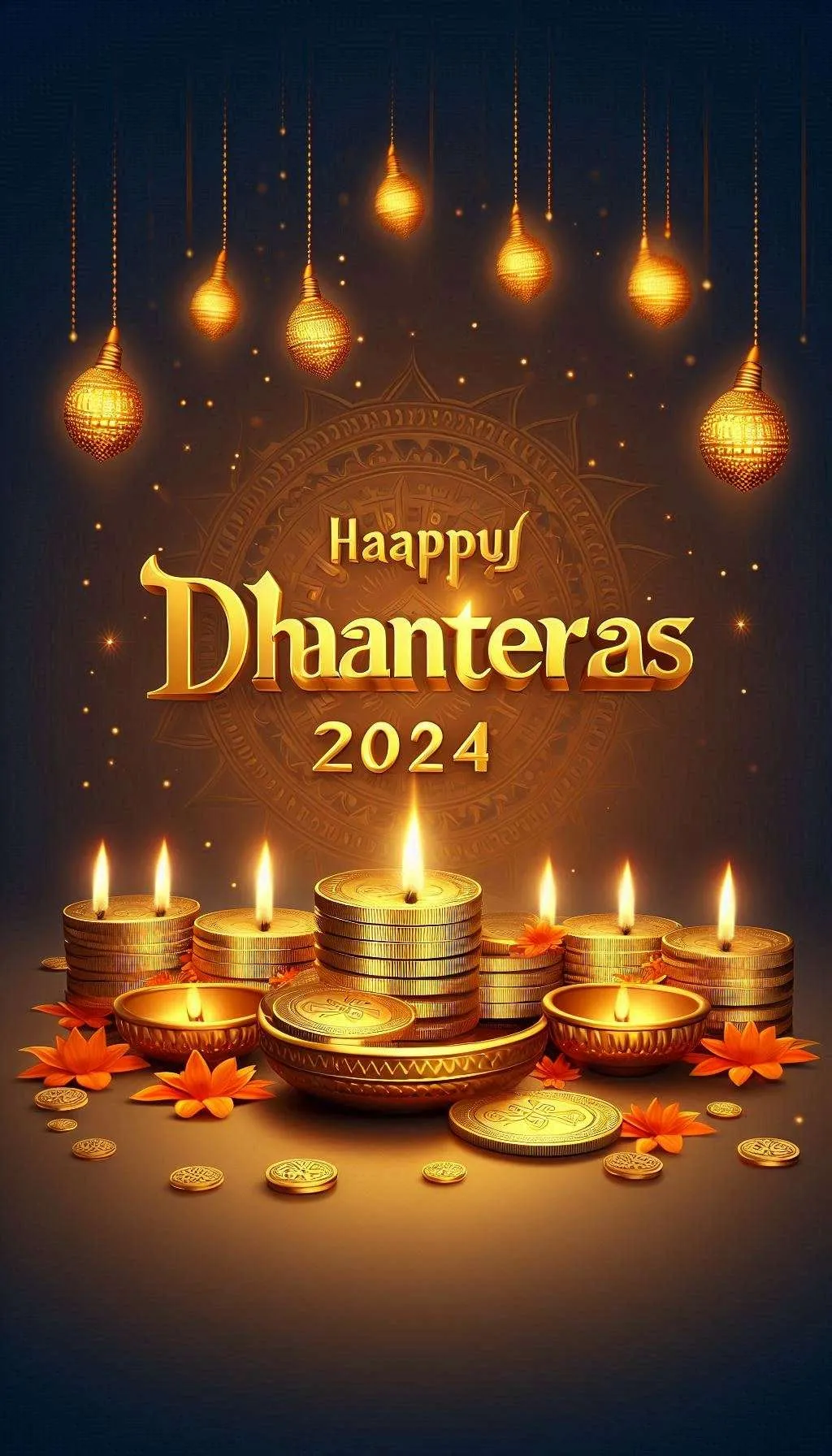 Free Download Traditional Happy Dhanteras Wishes 2024 Free Download - High Quality Happy Dhanteras Background