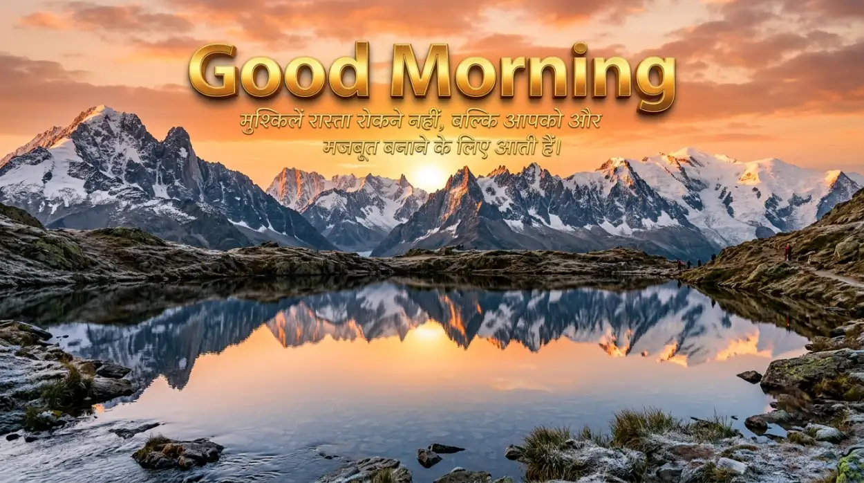 Free Download Transparent Good Morning Quote Png - High Quality Good Morning Motivational Quotes Hindi Transparent PNG