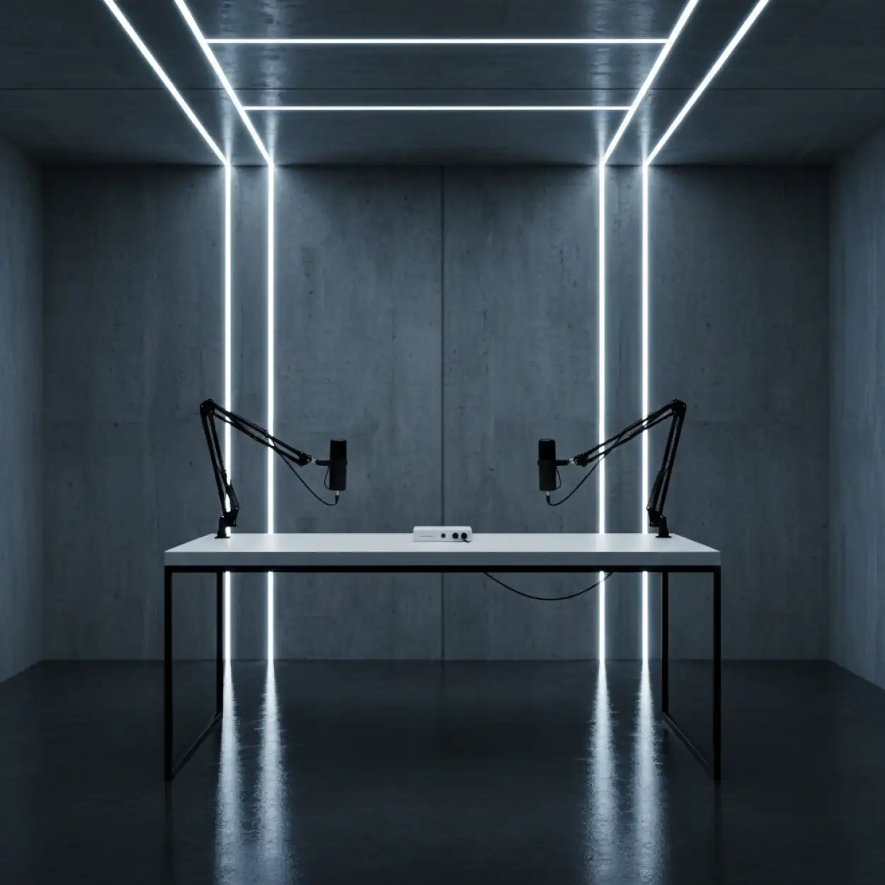 Free Download Trendy Podcast Studio Background 2026 - High Quality Podcast Studio Background Background Image