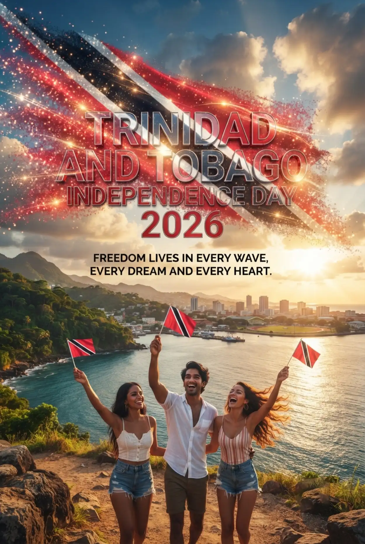 Free Download Trinidad And Tobago Independence Day Celebration Poster 2026 - High Quality Trinidad And Tobago Independence Day 2026 Image
