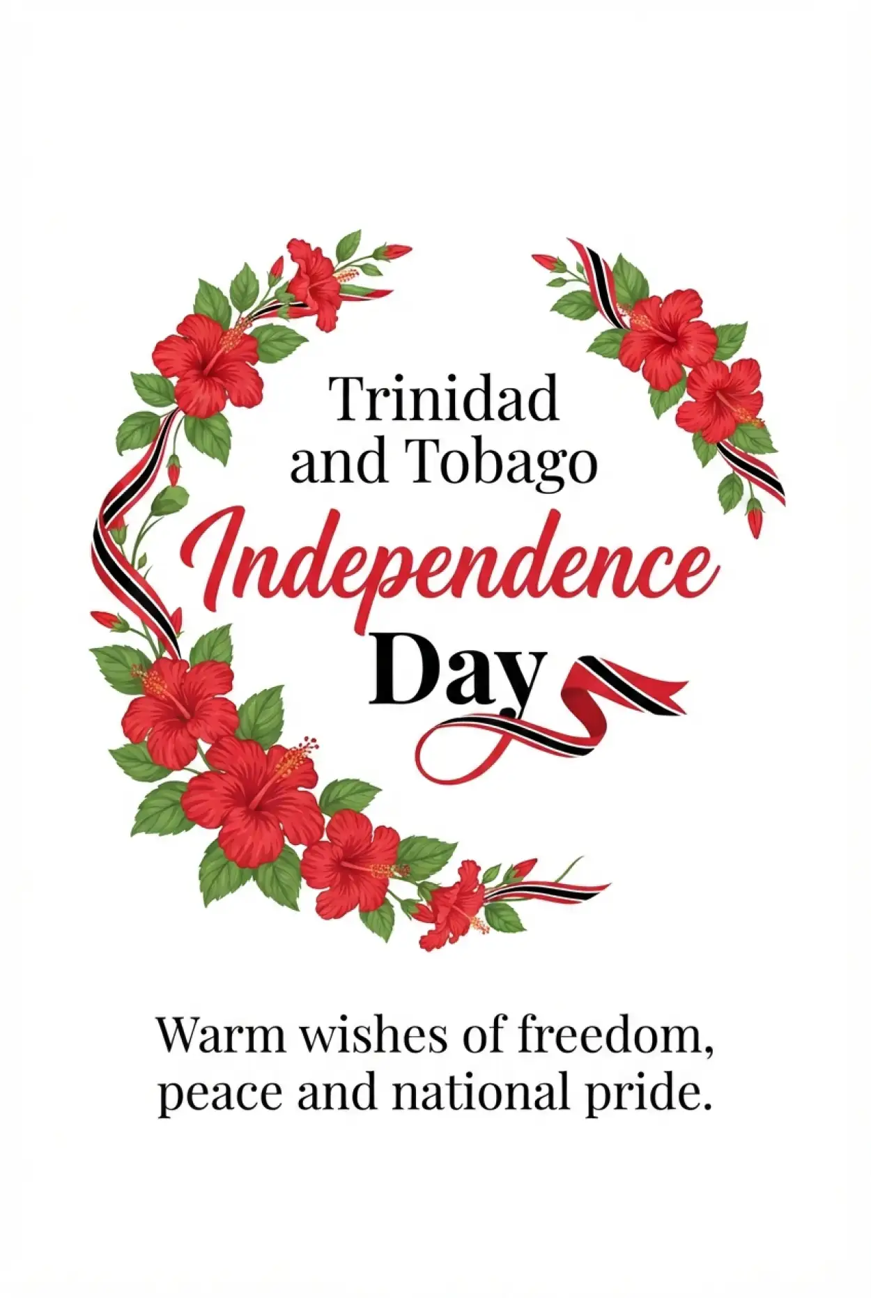 Free Download Trinidad And Tobago Independence Day Wishes For Whatsapp 2026 - High Quality Trinidad And Tobago Independence Day 2026 Image