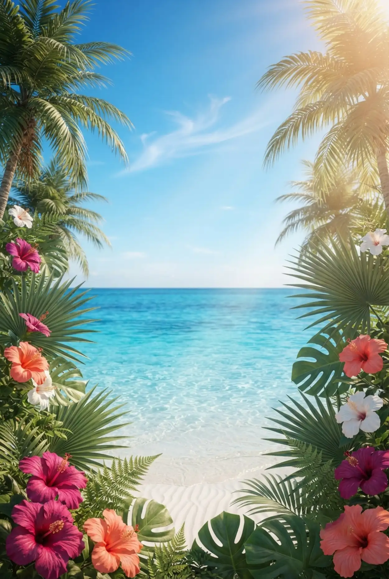 Free Download Tropical Bright Summer Background - High Quality Tropical Summer Background Background Image
