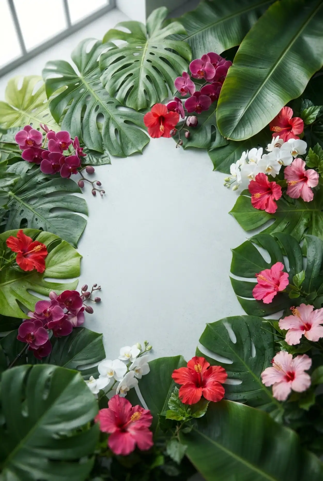 Free Download Tropical Floral Background - High Quality Tropical Summer Background Background Image