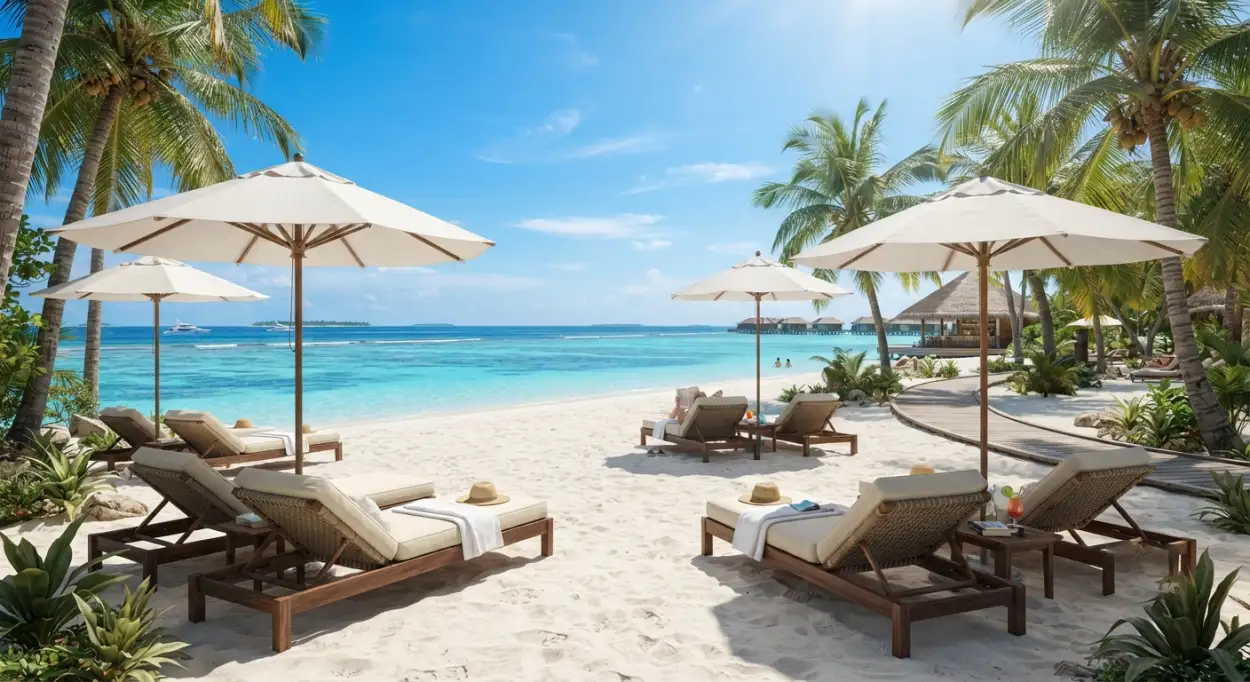 Free Download Tropical Luxury Beach Background - High Quality Tropical Summer Background Background Image