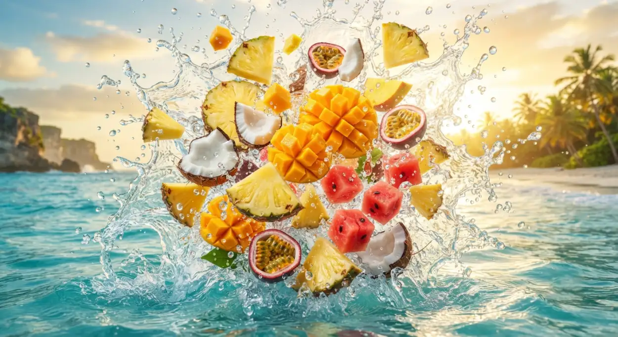 Free Download Tropical Pineapple Background - High Quality Tropical Summer Background Background Image
