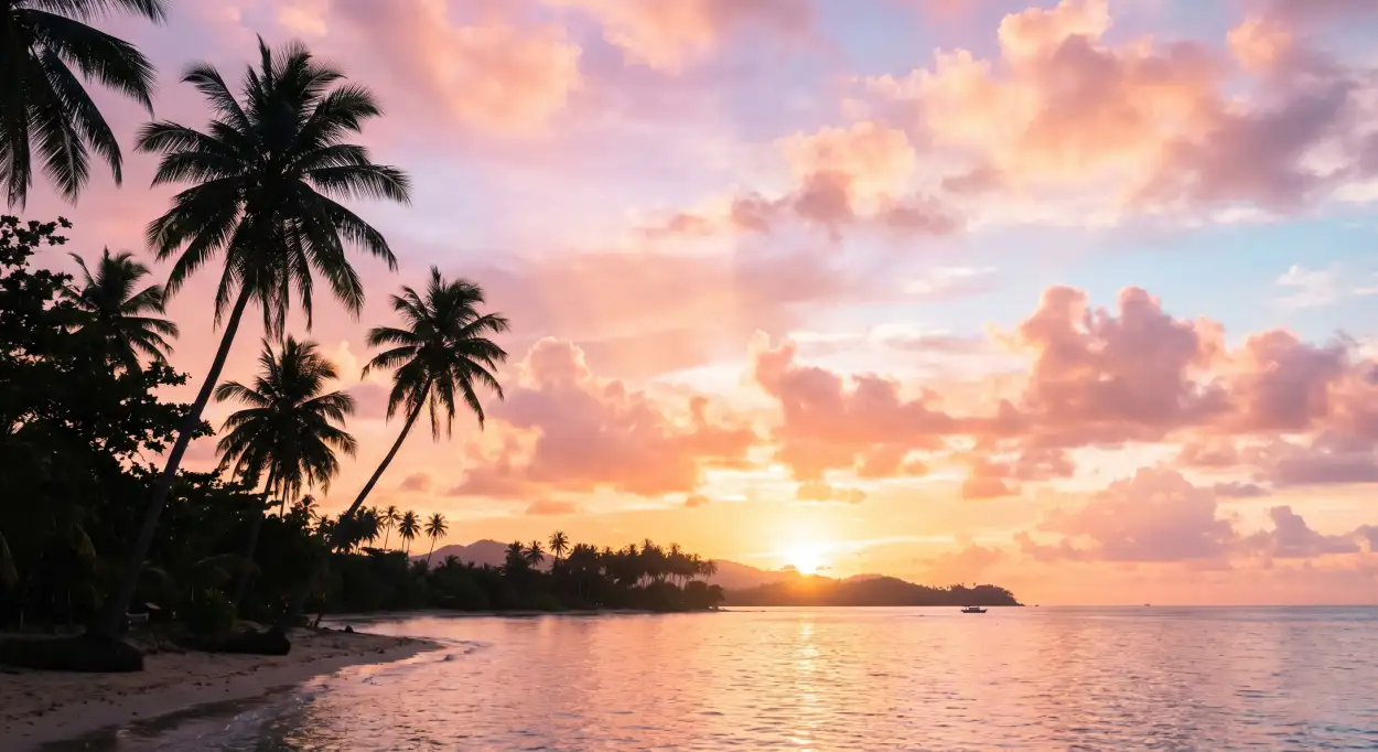 Free Download Tropical Summer Background Aesthetic Pastel Colors - High Quality Summer Background Background Image