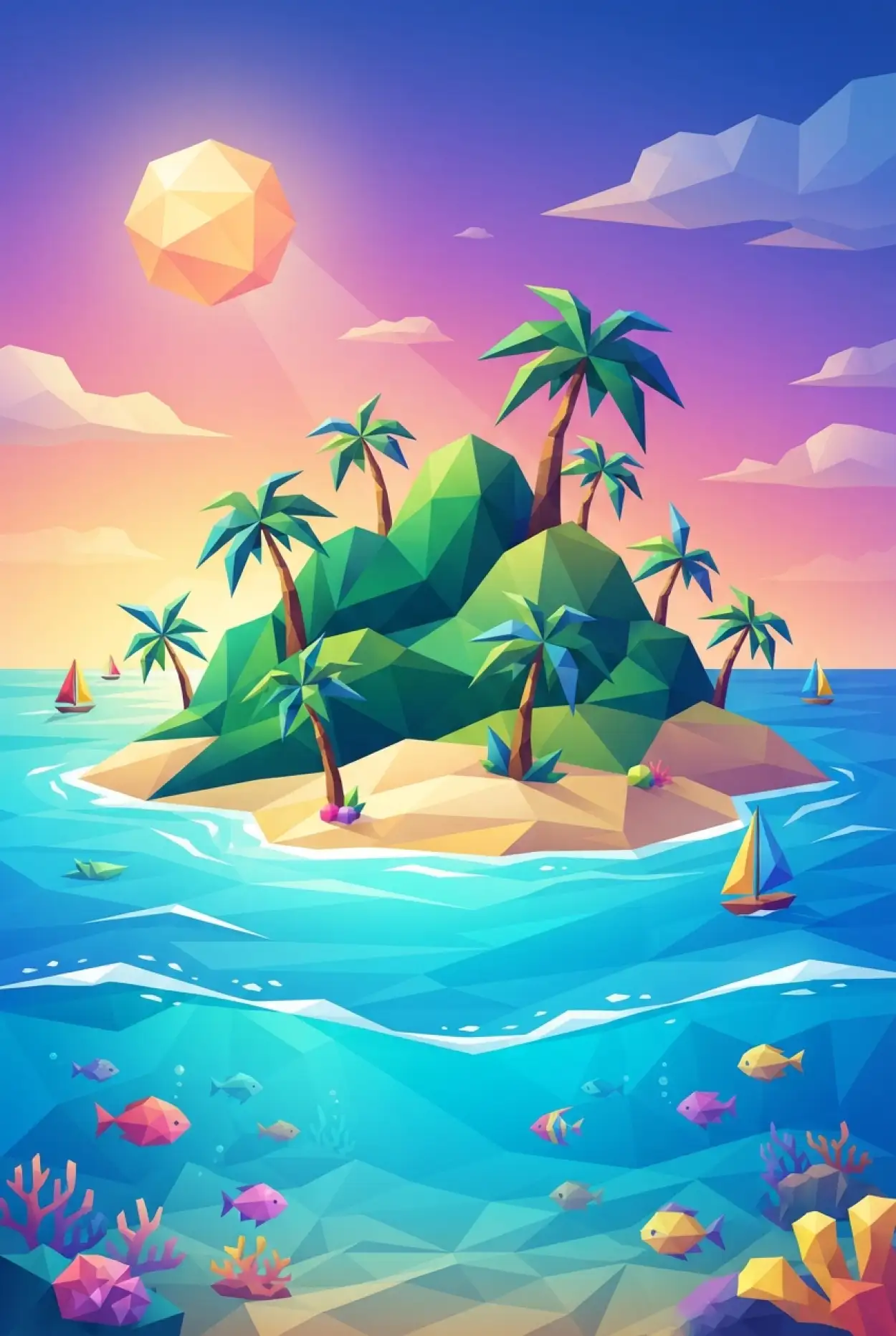 Free Download Tropical Vector Background - High Quality Tropical Summer Background Background Image