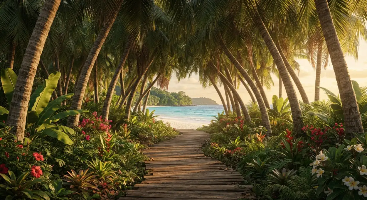 Free Download Tropical Web Banner Background - High Quality Tropical Summer Background Background Image