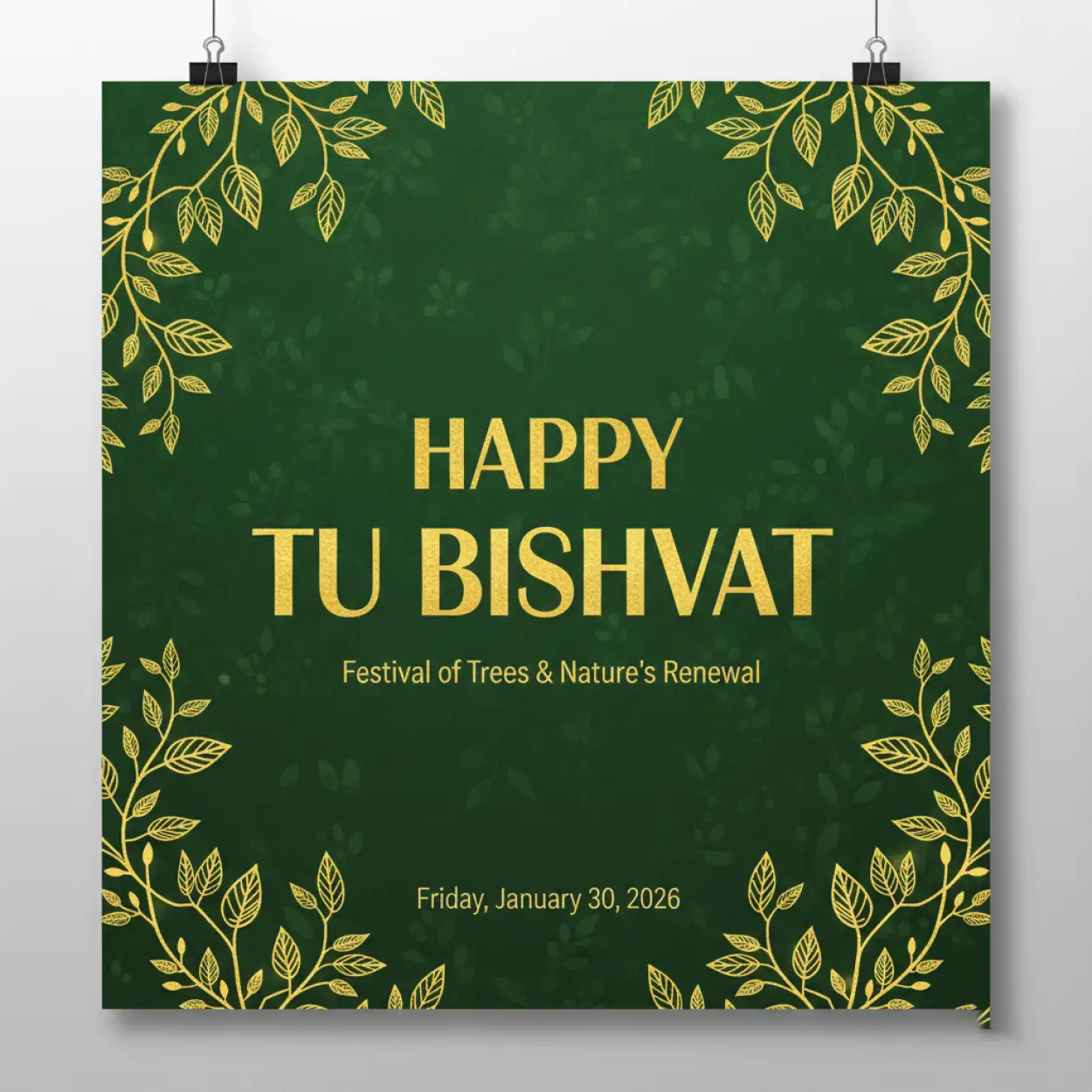 Free Download Tu Bishvat Banner Wishes - High Quality Happy Tu Bishvat Background