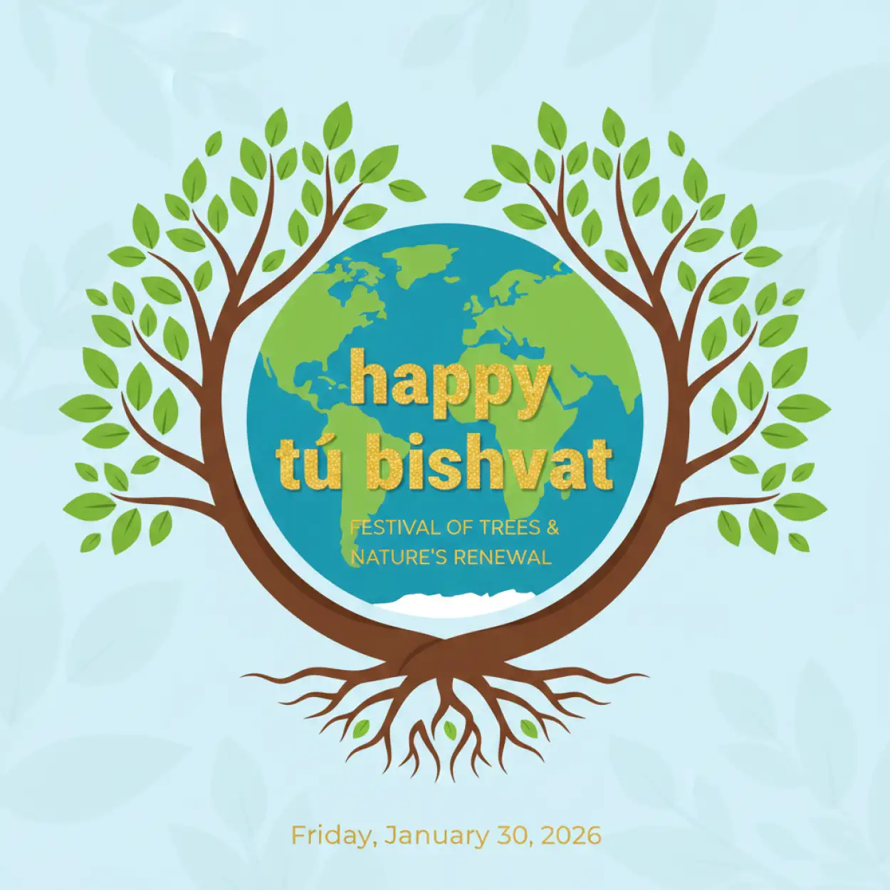 Free Download Tu Bishvat Eco Festival Wishes - High Quality Happy Tu Bishvat Image