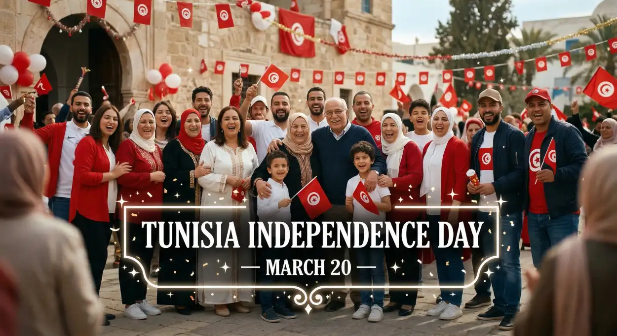 Free Download Tunisia Independence Day 2026 Family Celebrations - High Quality Tunisia Independence Day 2026 Image