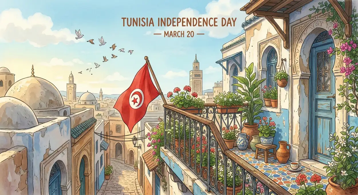 Free Download Tunisia Independence Day 2026 National Symbols - High Quality Tunisia Independence Day 2026 Image