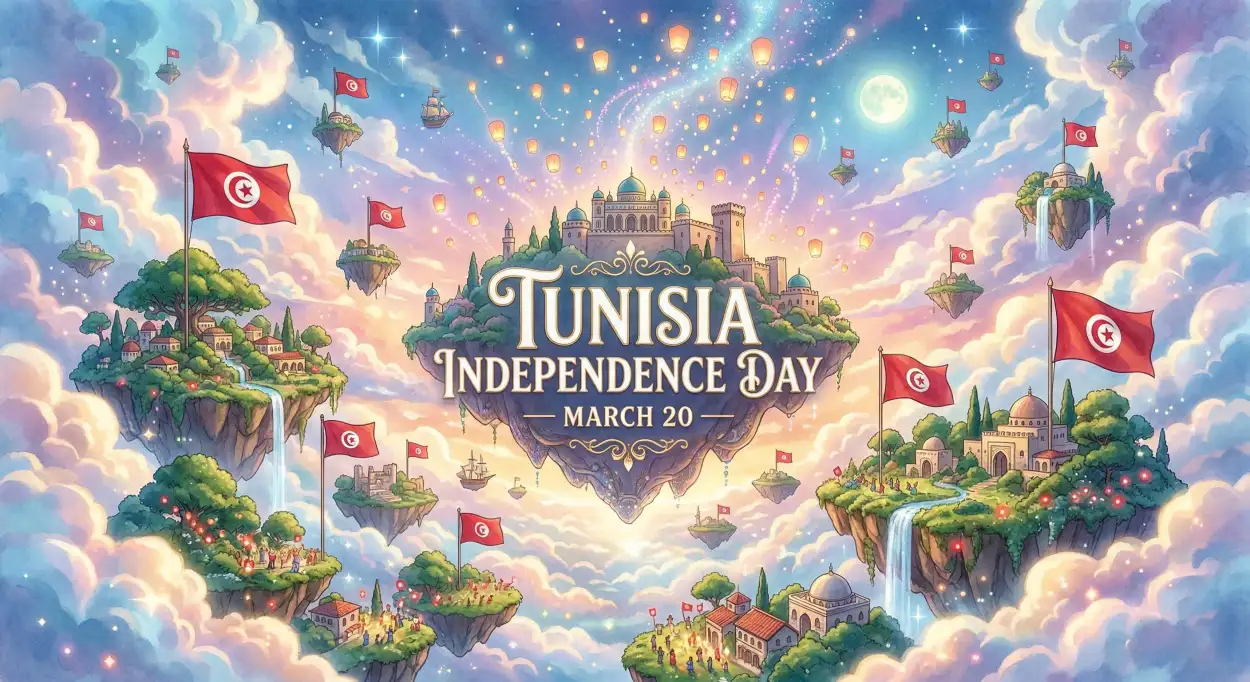 Free Download Tunisia Independence Day 2026 Patriotic Songs - High Quality Tunisia Independence Day 2026 Image