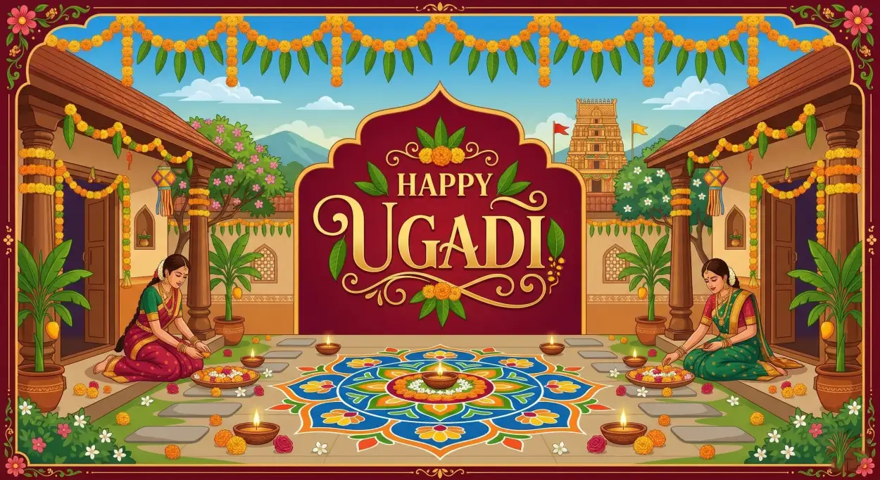 Free Download Ugadi Celebration Images Download - High Quality Happy Ugadi Image