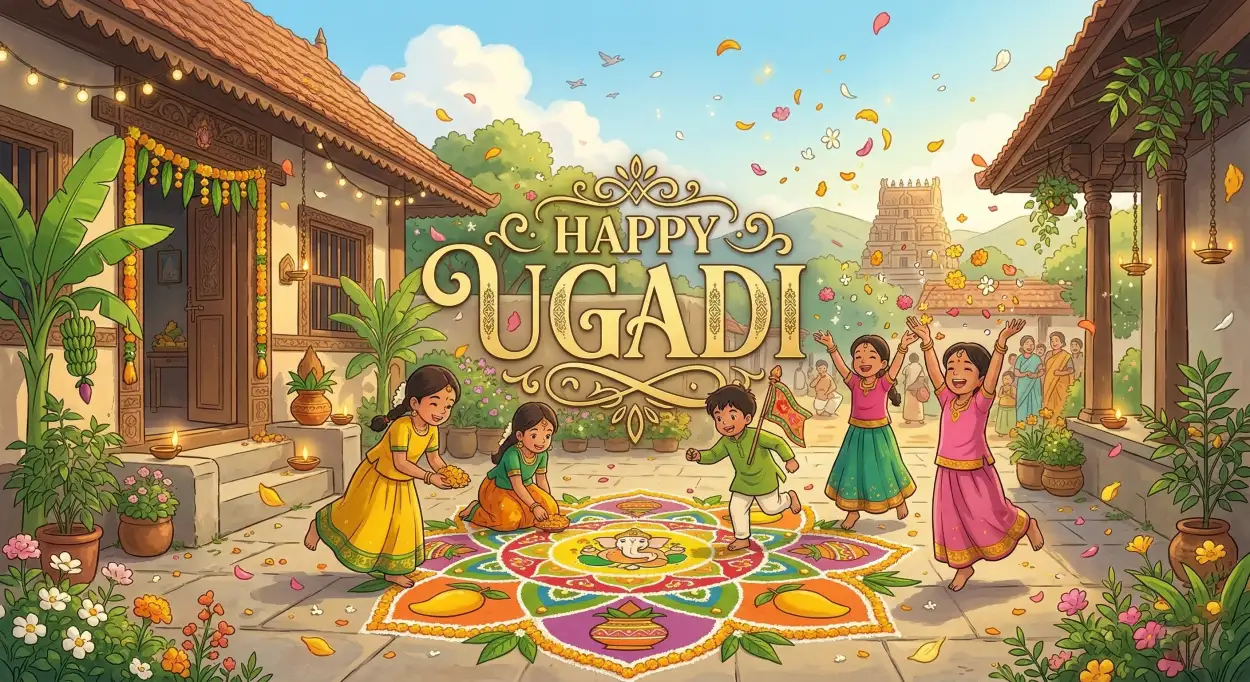 Free Download Ugadi Celebration Images - High Quality Happy Ugadi Image