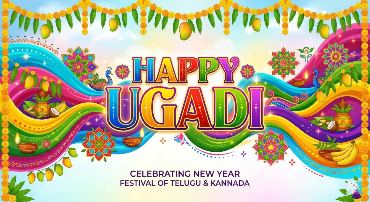 Free Download Ugadi Festival Banner Design - High Quality Happy Ugadi Image