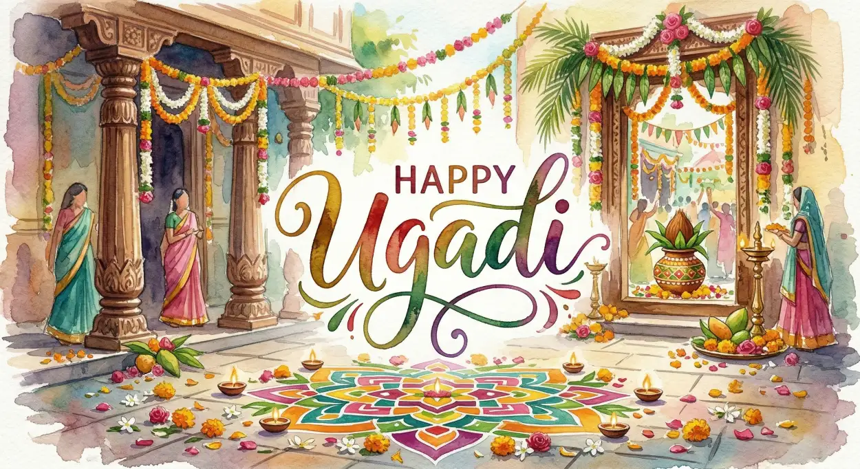 Free Download Ugadi Festival Banner For Whatsapp - High Quality Happy Ugadi Image