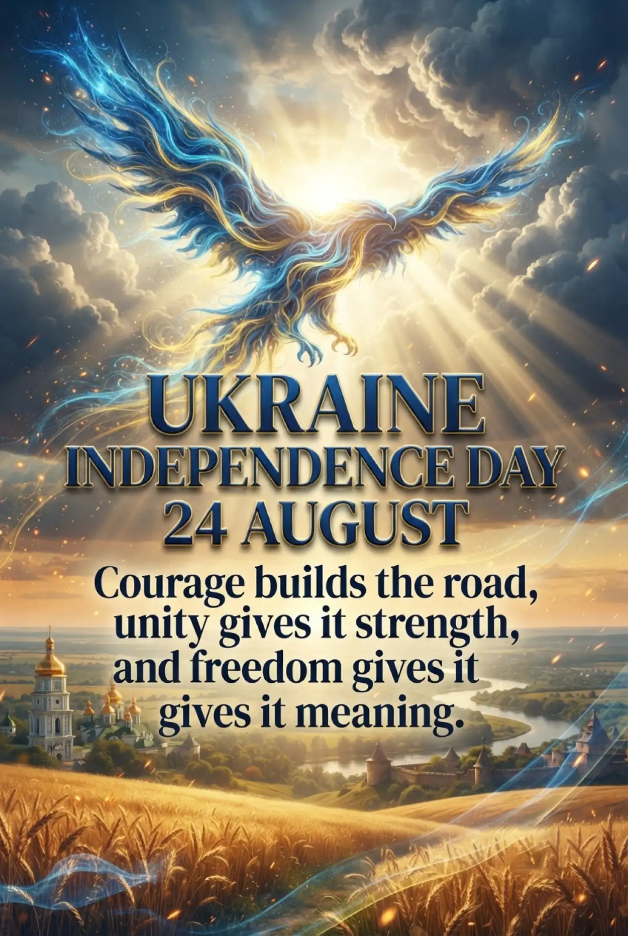 Free Download Ukraine Independence Day 2026 Inspirational Quotes - High Quality Ukraine Independence Day 2026 Image