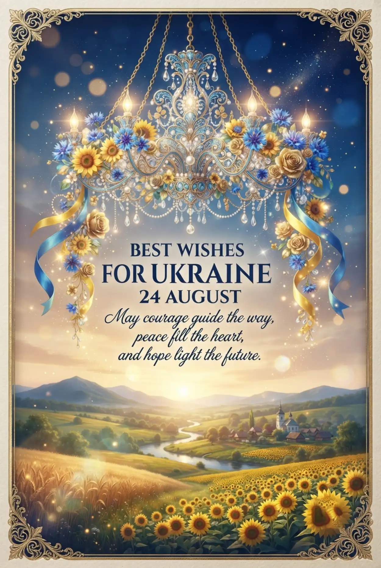 Free Download Ukraine Independence Day 2026 Short Wishes - High Quality Ukraine Independence Day 2026 Image
