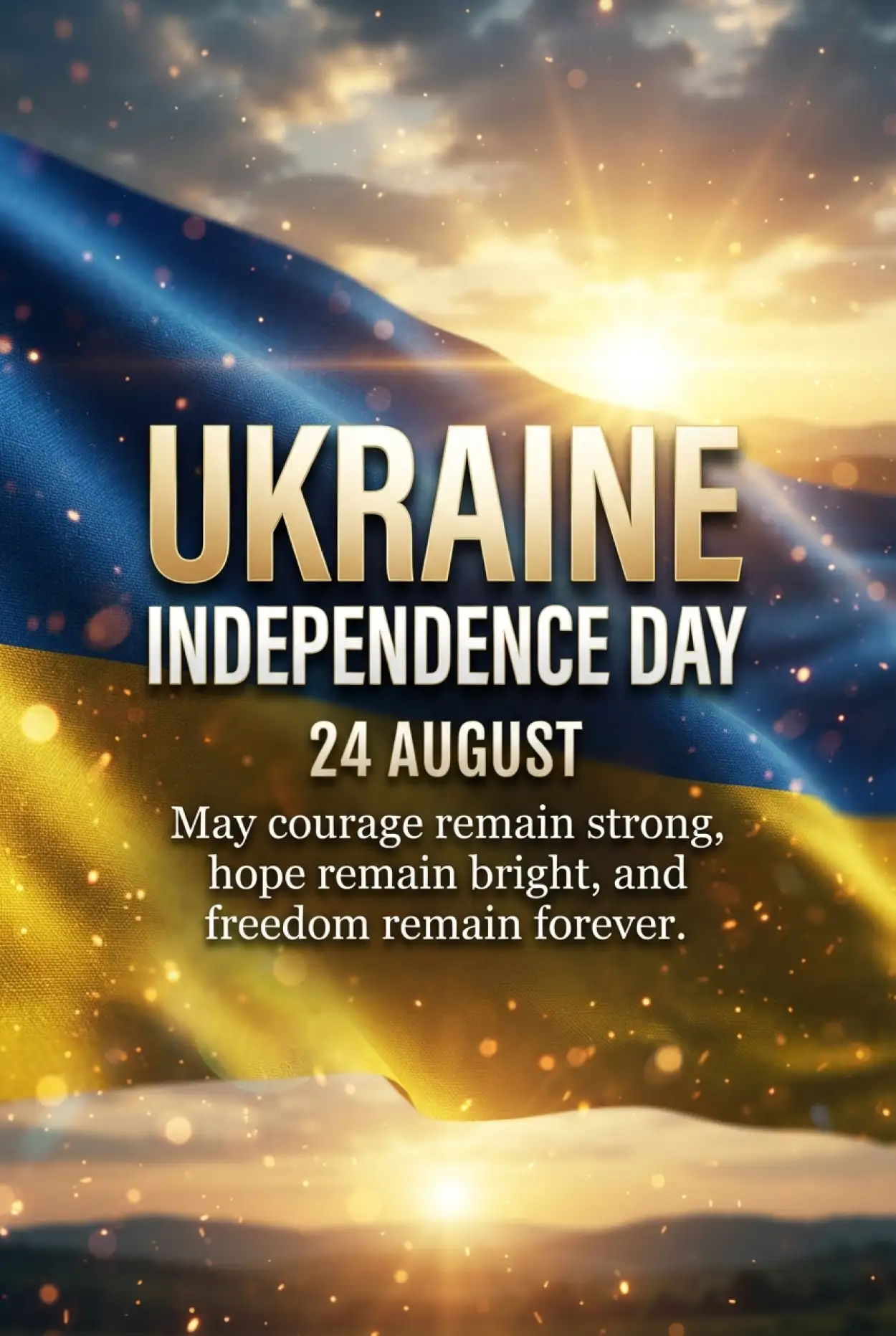 Free Download Ukraine Independence Day 2026 Support Messages - High Quality Ukraine Independence Day 2026 Image