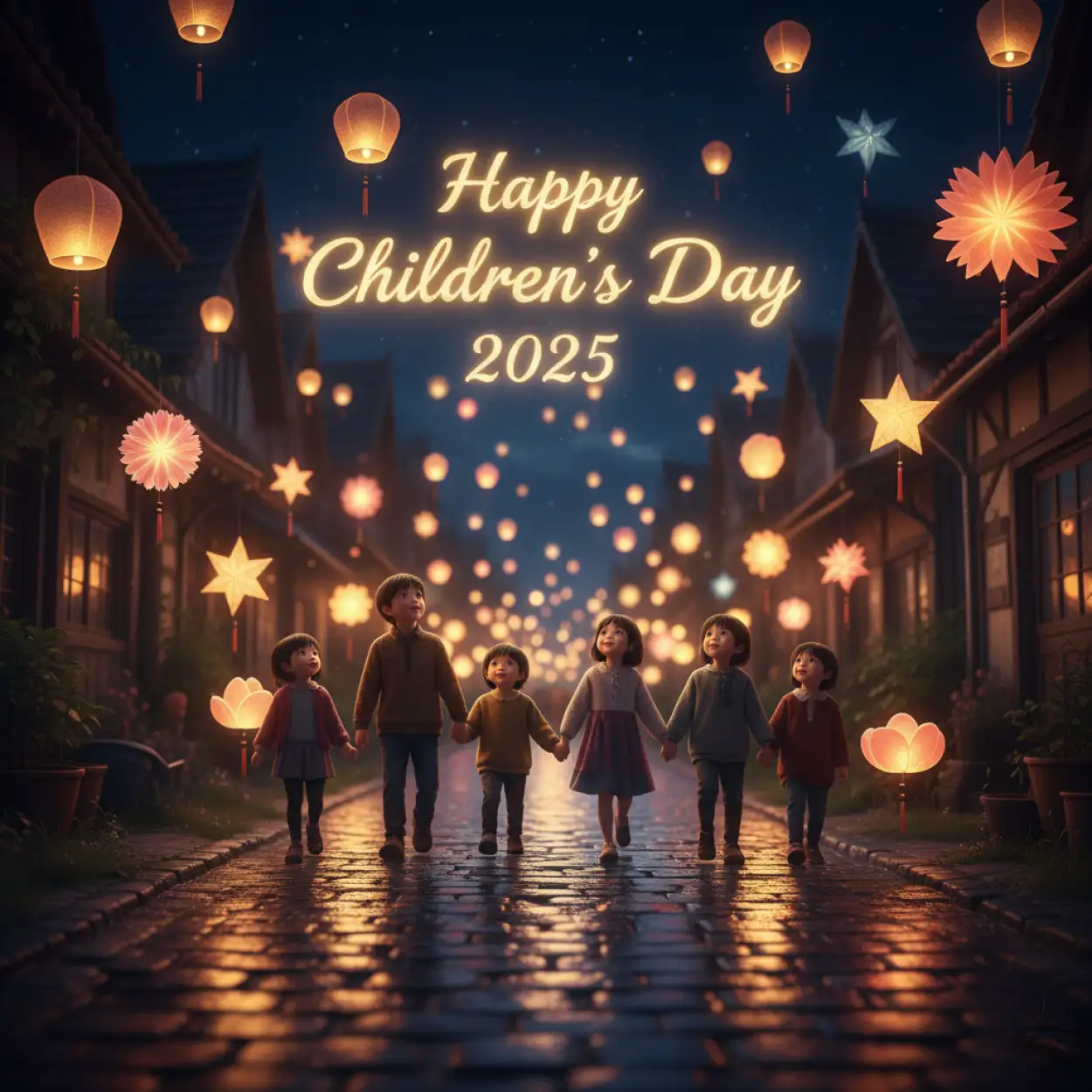 Free Download Ultra Realistic Happy Childrens Day 2025 Image For Banner - High Quality Happy Childrens Day 2025 Image