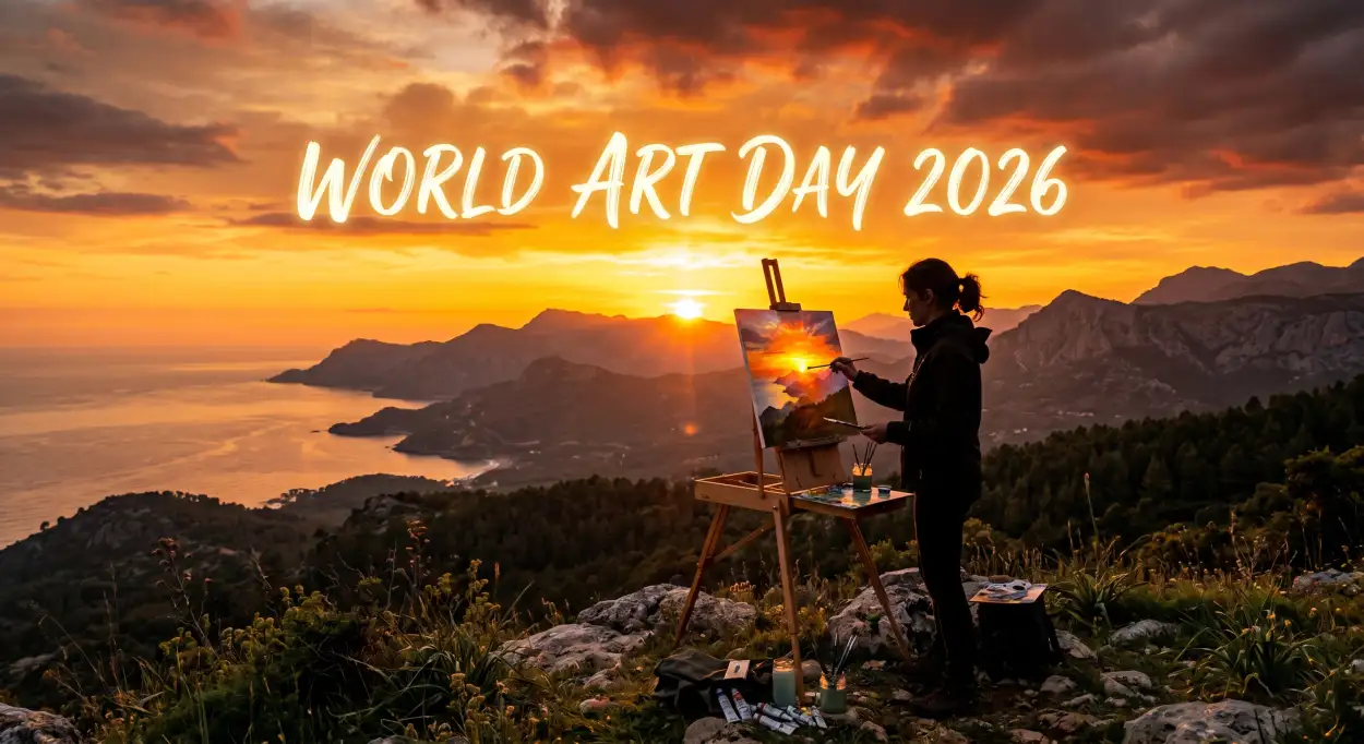 Free Download Unesco World Art Day 2026 2 - High Quality World Art Day 2026 Wishes Image
