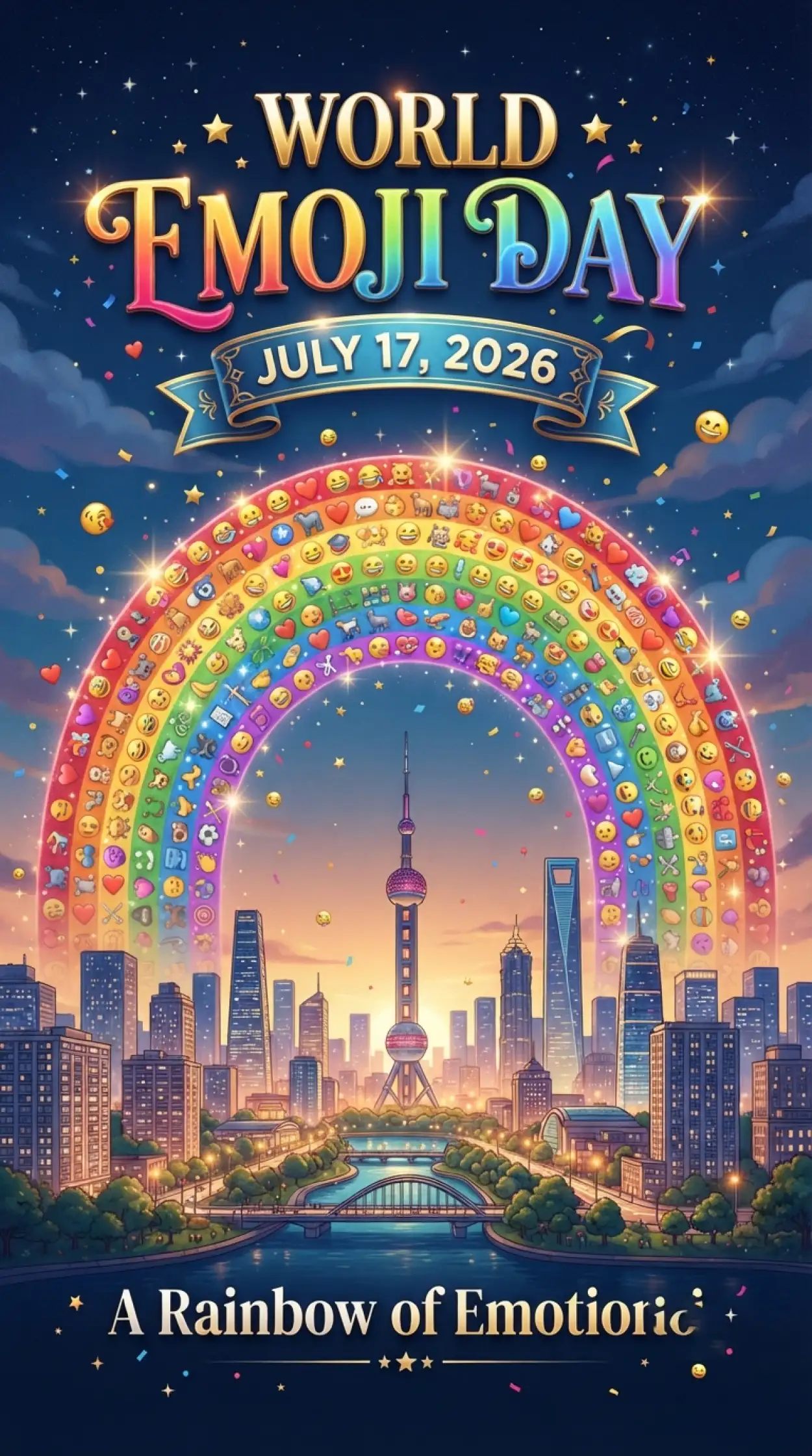 Free Download Unicode Emoji Updates 2026 - High Quality World Emoji Day 2026 Image