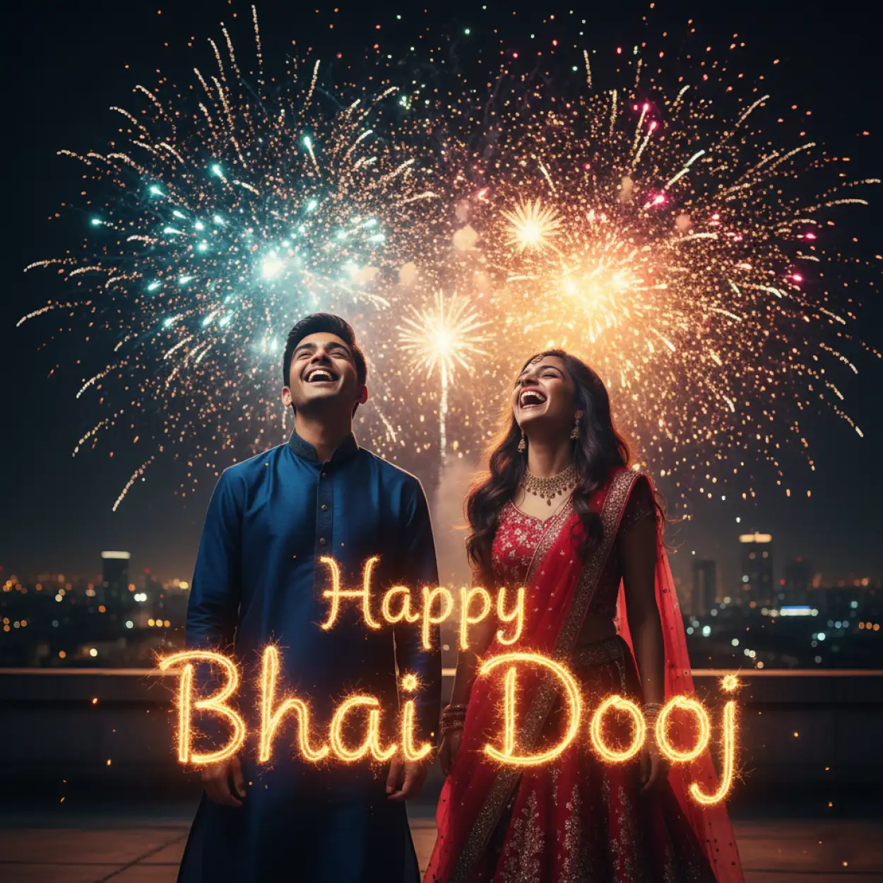 Free Download Unique Bhai Dooj Wishes For Sister With Funny Touch - High Quality Happy Bhai Dooj Background