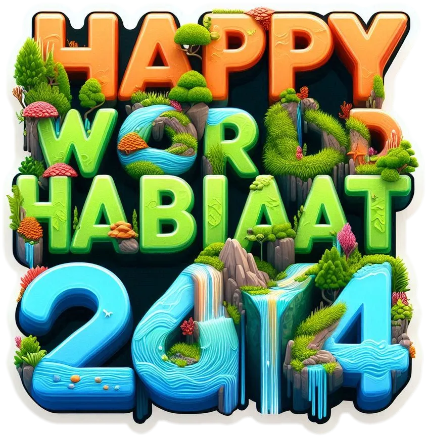 Free Download Unique Happy World Habitat Day 2024 Png Image - High Quality Happy World Habitat Day PNG Image