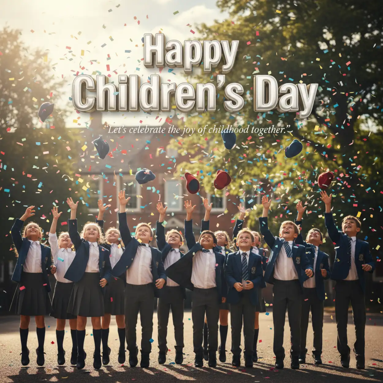 Free Download Unique Quotes For Childrens Day 2025 Celebration - High Quality Happy Childrens Day Quotes Background