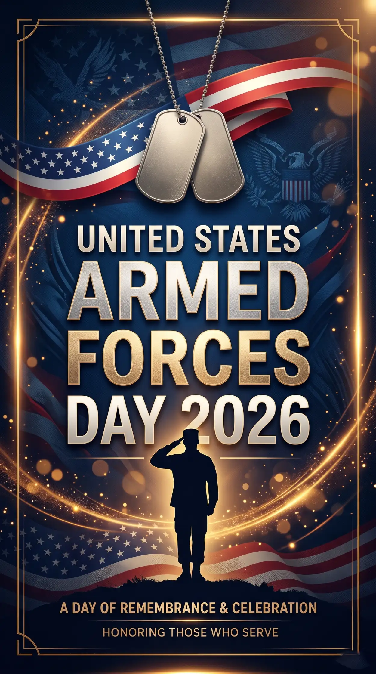 Free Download United States Armed Forces Day 2026 Armed Forces Digital Poster - High Quality United States Armed Forces Day 2026 Image