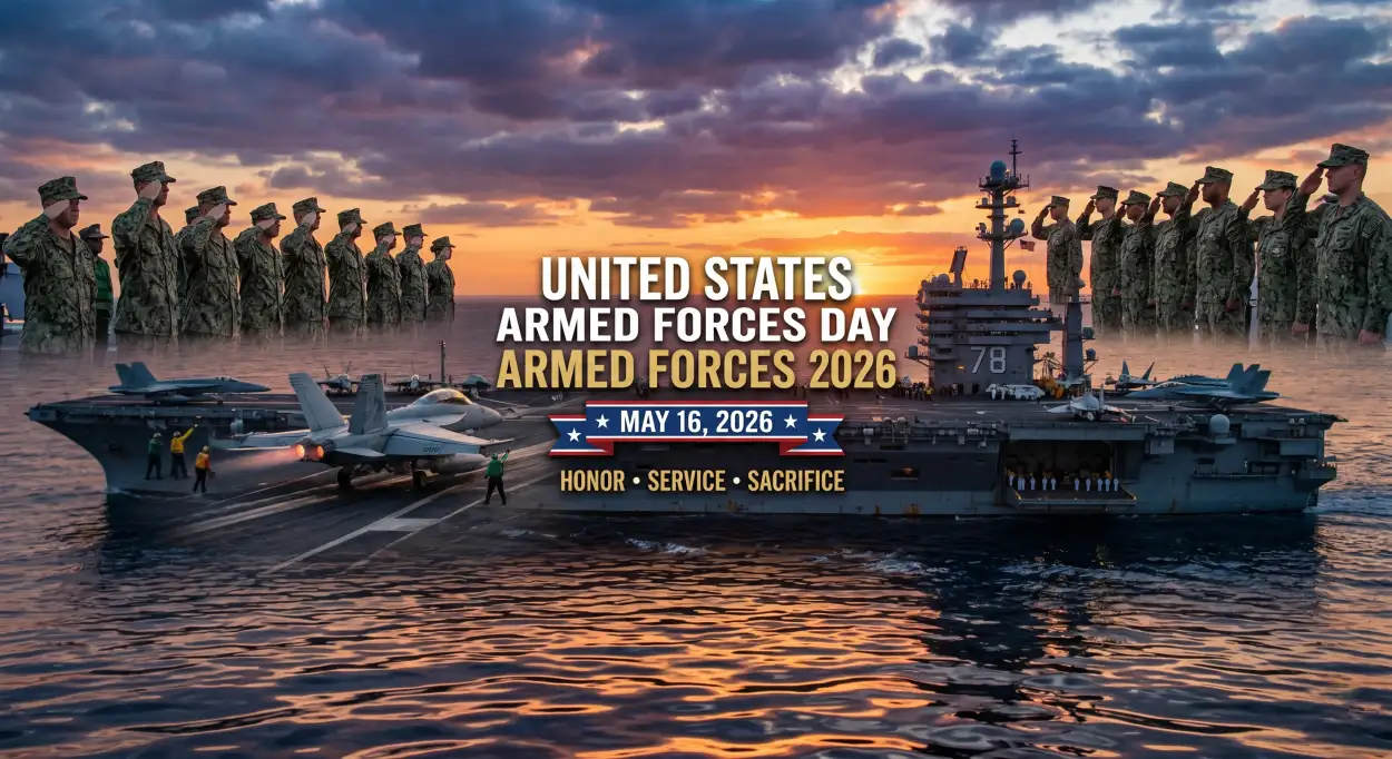 Free Download United States Armed Forces Day 2026 Greeting Card Design - High Quality United States Armed Forces Day 2026 Image
